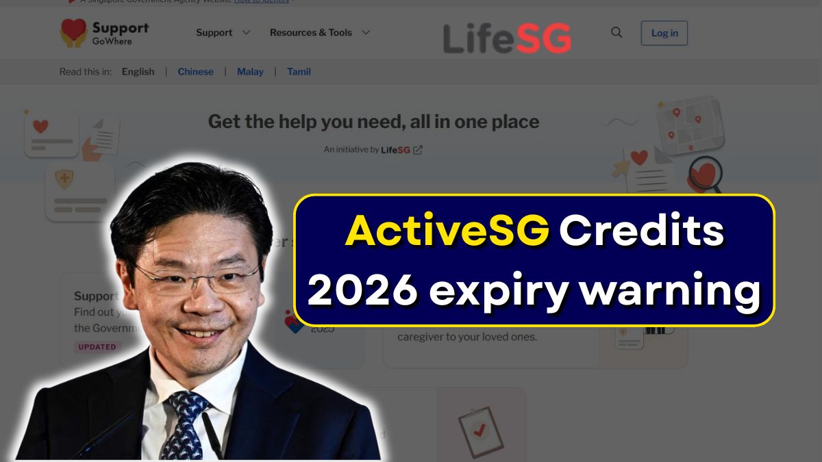 ActiveSG Credits 2026 expiry warning