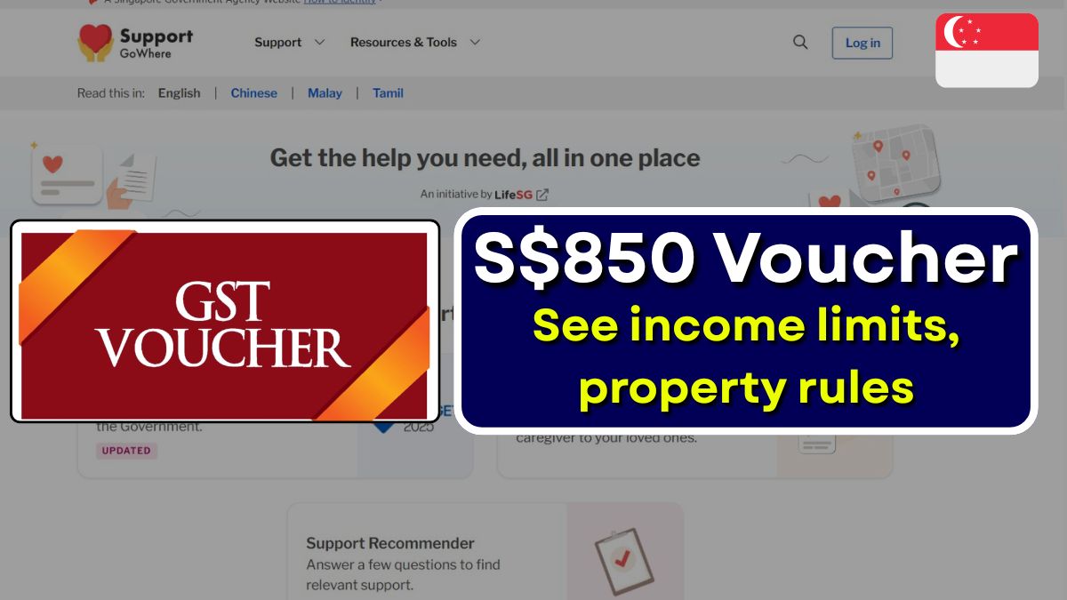 S$850 GST Voucher